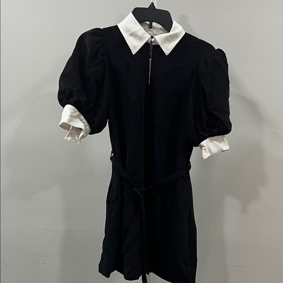 Cinq a Sept Sabelle Dress in Black & Ivory - Picture 2 of 8